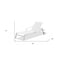 Homeroots Set Of 2 White Modern Aluminum Chaise Lounges, 2PK 372060 - alternate 2