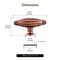 Brixwell 2-5/8 in L Traditional Blythe T-Pull Cabinet Knob For Kitchen And Bathroom Hardware Brushed Copper BXB02255BC - alternate 4