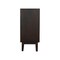 Homeroots 80" Dark Brown Solid Wood Carved Abstract Sideboard with Four Doors 634316 - alternate 5