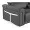 Homeroots Dark Gray Italian Leather Power Reclining U Shaped Twelve Piece Sectional With Console 634658 - alternate 7