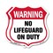 Signmission Pool Safety Shield Sign Warning No Lifeg, 12 inch X 12 inch, Plastic Sign, 2PK SHI-P-2PACK-12-431 - alternate 1