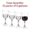 Smarty Had A Party 8 oz. Crystal Cut Plastic Wine Glasses (48 Glasses), 48PK 1704-CASE - alternate 4