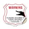 Signmission Alligator Warning Shield Sign Warning Al, 18 inch X 18 inch, Vinyl Decal, 2PK SHI-D-2PACK-18-359 - alternate 1