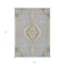 Homeroots 3' X 5' Gray Beige And Ivory Oriental Washable Indoor Outdoor Area Rug 598412 - alternate 4