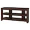 Homeroots 42in Dark Brown Open Shelving TV Stand 355704 - alternate 1