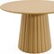 Homeroots 46" Brown Solid Wood Pedestal Base Round Top Dining Table 721009 - alternate 4
