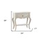 Homeroots 26" Solid Wood And Mirrored Glass Nightstand 285572 - alternate 3