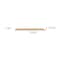 Homeroots 75in Natural Wooden Wall Mounted Floating Shelf 400825 - alternate 4