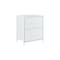 Homeroots Set Of Two 12" White Fabric Metal And Wood Two Drawer Dresser, 2PK 635729 - alternate 3