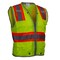 Reflective Apparel ANSI Type R Class 2 Ten Pocket Surveyors Vest with "D" Ring Access 589ET-LM-3X - alternate 4