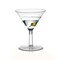 Smarty Had A Party 2 oz. Clear Plastic Mini Martini Shot Glasses (192 Glasses), 192PK 6947-CASE - alternate 5