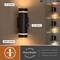Vaxcel Chiasso, 11 in H, Bronze Outdoor Wall Light, 2-Light, LED, Up-Down T0822 - alternate 3