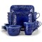 Elama Indigo Lotus 16 Piece Square  Dinnerware Set EL-INDIGOLOTUS - alternate 5
