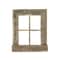 Homeroots 25" X 22" Gray Weathered Wood Window Frame With Planter 380266 - alternate 1