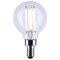 Satco 4.5W LED G16.5, 3000K-2000K Warm Dimming, Candelabra Base, Clear S12161 - alternate 2