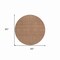 Homeroots 8' Orange And Taupe Round Striped Washable Indoor Outdoor Area Rug 610560 - alternate 2