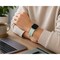 Elegani Replacement Rubber Watch Replacement Band Compatible with Apple Watch 38mm, Lake Blue, Silver Buckle OMGSWT-LKBL-38 - alternate 2