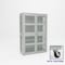 Pucel Heavy Duty Storage Cabinet with Casters, 48 in W x 78 in H x 19 in D, Perforated, Red HDSC-4872-19-4C-PERF - alternate 1