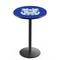 Holland Bar Stool Co 36" Blk Wrinkle U.S. Coast Guard Pub Table, 36" dia. Top L214B3636CstGrd - alternate 1