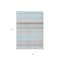 Homeroots 3' X 5' Sky Blue Gray And Beige Striped Washable Indoor Outdoor Area Rug 614833 - alternate 6