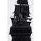 Homeroots 24" Black Solid Wood Hand Painted Model Boat Tabletop Sculpture 401983 - alternate 4