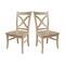 Whitewood Industries Set of Two Vineyard Curved X Back Dining Chairs, Honey C97-14P - alternate 1