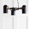 Jonathan Y Eugenio 22.5 in. Adjustable Metal LED Chandelier, Black/Brass Gold JYL6118A - alternate 5