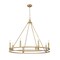 Z-Lite Dennison 8-Light Chandelier, 36 in W, Signature Brass 4005-8SBR - alternate 3