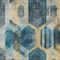 Homeroots 8' X 10' Teal Blue Gold And Silver Geometric Washable Indoor Outdoor Area Rug 618760 - alternate 3