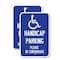Signmission Handicap Parking - Please Be Considerate With Handicap, 18'' X 24'', Heavy Gauge Aluminum, 2PK A-1824-2PACK-23921 - alternate 1