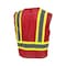Radians Hi-Vis Econ TpO/Cl1 Two Tone Safety Vest-Red-3X SV22-1ZRM-3X - alternate 6