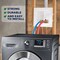 Everflow Washing Machine Outlet Box, Dual Drain, Assembled W/ 1/2'' CPVC Valves, White ABS SB200-C - alternate 2