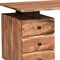 Homeroots 69" Brown Solid Wood Writing Desk and Bookshelf Set With Four Drawers 634360 - alternate 4