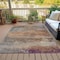 Homeroots 9' X 12' Brown Gray And Purple Abstract Washable Indoor Outdoor Area Rug 630835 - alternate 3