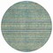 Homeroots 8' Teal Blue Gold And Taupe Round Southwestern Washable Indoor Outdoor Area Rug 615982 - alternate 3