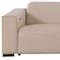 Homeroots 110" Beige Top Grain Leather Reclining Metal USB Sofa 720299 - alternate 4