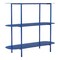 Homeroots 36" Blue Steel Oval Console Table With Two Shelves 668873 - alternate 4