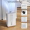 Edendirect 21 pt. 2500 sq. ft. Dehumidifier with Drain Hose and Bucket in White, for Basement and Home ZRPD20A - alternate 3