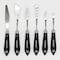 Daler-Rowney Graduate Metal Palette Knife Set, Assorted Shapes, 6-Piece Set D803123001 - alternate 3