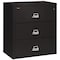 Fireking 31-15/16" W 3 Drawer Fire-Resistant Lateral File Cabinet, Black, Letter/Legal 3-3822-CBL - alternate 1