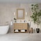 James Martin Vanities Solene 48 in. Single Vanity, Seaside Oak, w/ 3 CM Ethereal Noctis Quartz Top D225-V48-SSO-3ENC - alternate 3