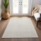 Homeroots 9' X 12' Ivory And Pale Beige Geometric Washable Indoor Outdoor Area Rug 612140 - alternate 4