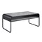 Homeroots 42" Gray and Black Concrete And Metal Sled Coffee Table With Shelf 490583 - alternate 1