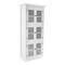 Homeroots 35in White Solid Wood Frame Standard Accent Cabinet With Six Shelves 397839 - alternate 4