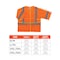 Ergodyne Hi-Vis Economy Vest w/Sleeves 2XL/3XL Class 3 U Back, , Hook & Loop 1 Pockets 8310HL - alternate 3