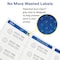 Avery Return Address Labels, Sure Fee, PK20000, 1/2" Label W, 80 Labels per Sheet White 5967 - alternate 5