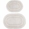 Lavish Home Reversible Bathroom Rug Set, Ivory, 2-Pieces, 32 inx20 in/24 inx17 in ST-BATH6-OI - alternate 1