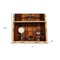 Homeroots 21" Wood and Solid Wood Four Tier Boat Bookcase 376344 - alternate 8