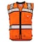 Dome75 Hi-Vis Heavy Duty Safety Vest MD Class ANSI/ISEA 107-2020 Class 2 , Reinforced Front Zipper 1 OV6124 - alternate 3