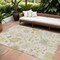 Homeroots 8' X 10' Ivory Green And Tan Floral Washable Indoor Outdoor Area Rug 605214 - alternate 1